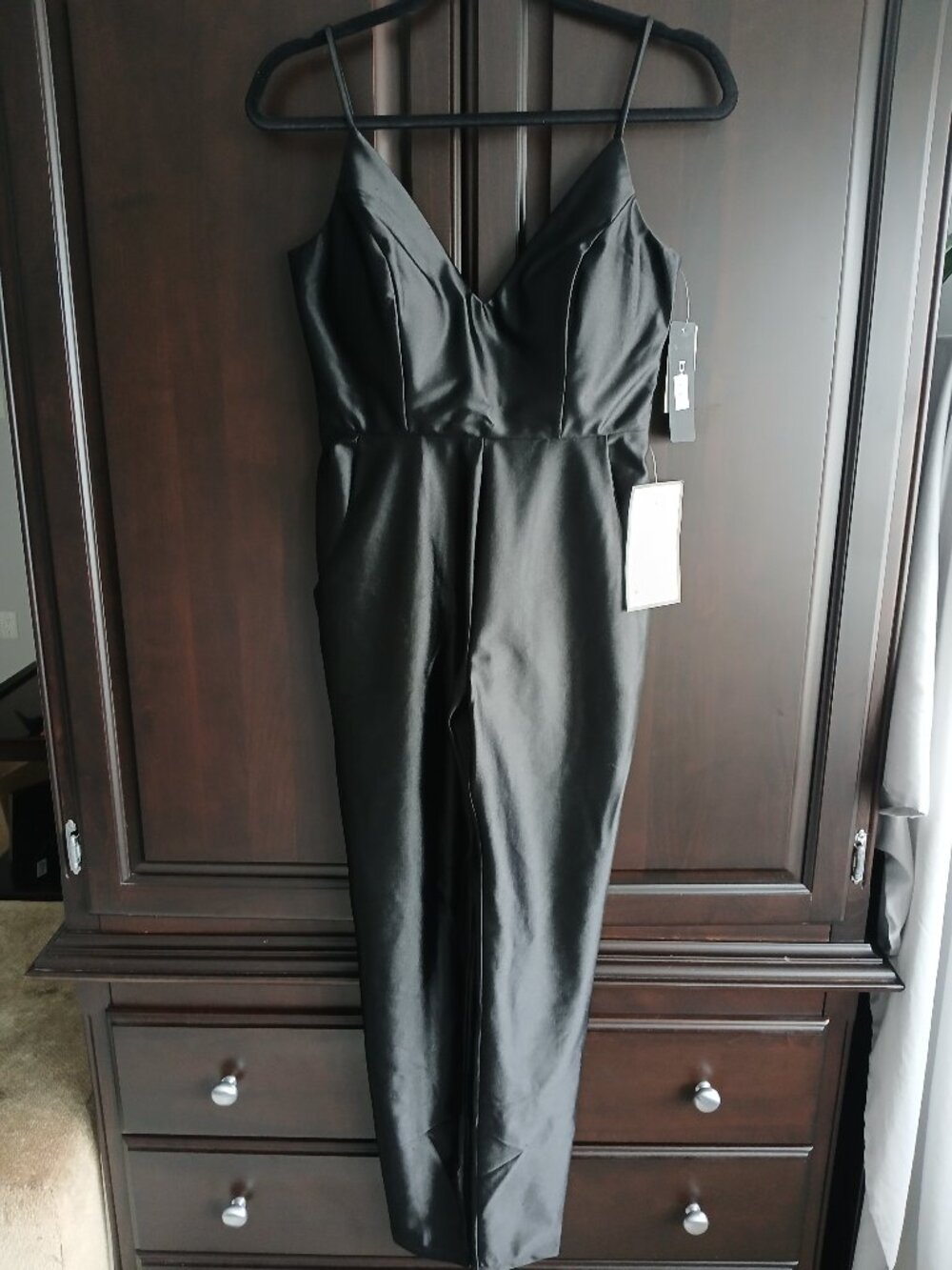 bebe Size S Black Jumpsuit